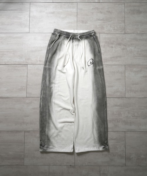 Starting Over（スターティングオーバー）の「one point stitch spray processing sweat pants/ワンポイント刺繍 スプレー加工 スウェットパンツ（スウェットパンツ・メンズ・オフホワイト/チャコールグレー・L/M）」の11枚目の写真