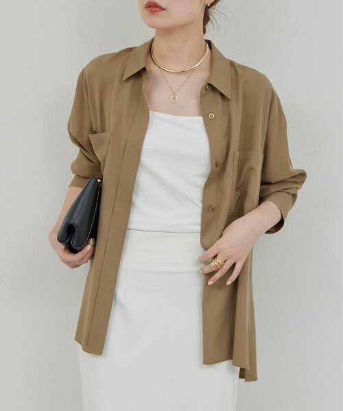 GALLARDAGALANTE（ガリャルダガランテ）の「【La nature linge】ベア天竺キャミソール（キャミソール・レディース・ホワイト/ブラック・1/0）」の5枚目の写真