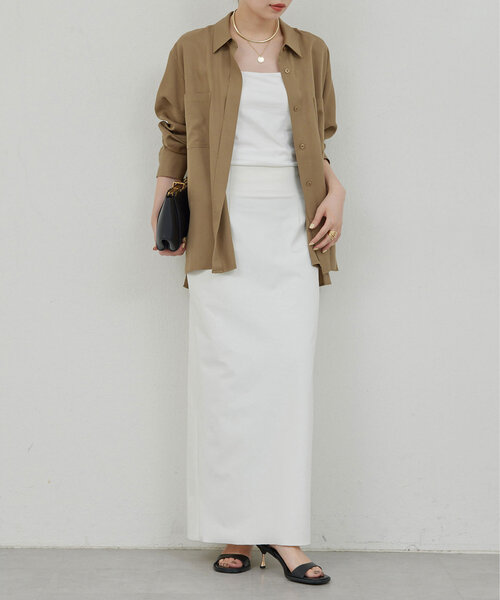 GALLARDAGALANTE（ガリャルダガランテ）の「【La nature linge】ベア天竺キャミソール（キャミソール・レディース・ホワイト/ブラック・1/0）」の8枚目の写真