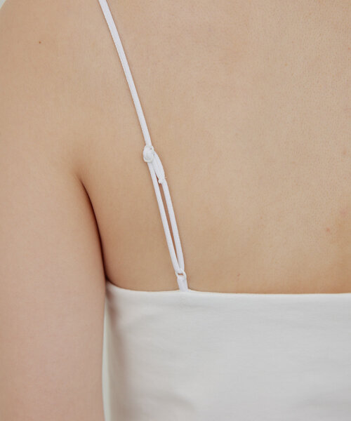 GALLARDAGALANTE（ガリャルダガランテ）の「【La nature linge】ベア天竺キャミソール（キャミソール・レディース・ホワイト/ブラック・1/0）」の12枚目の写真