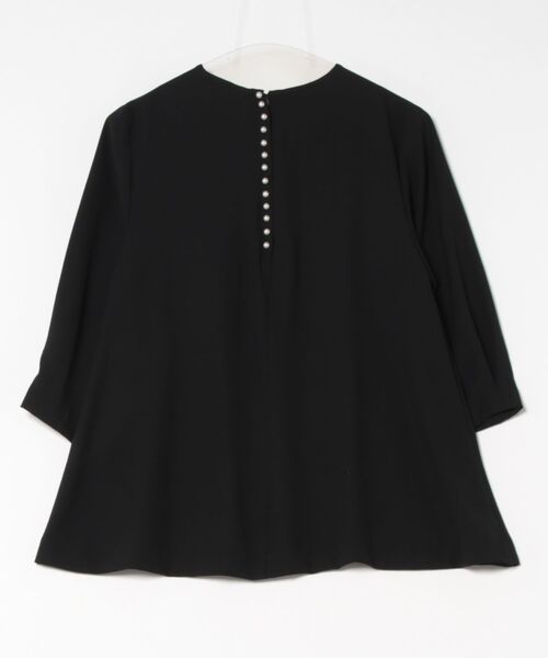 Jines（ジネス）の「バックパールAラインブラウス（シャツ/ブラウス・レディース・ブラック/ホワイト・38）」の10枚目の写真