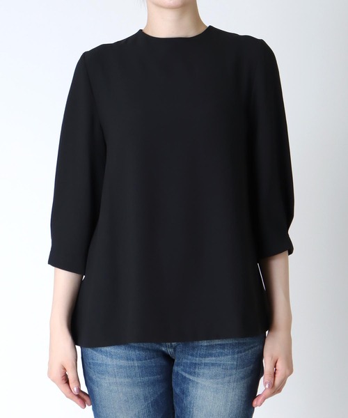 Jines（ジネス）の「バックパールAラインブラウス（シャツ/ブラウス・レディース・ブラック/ホワイト・38）」の22枚目の写真