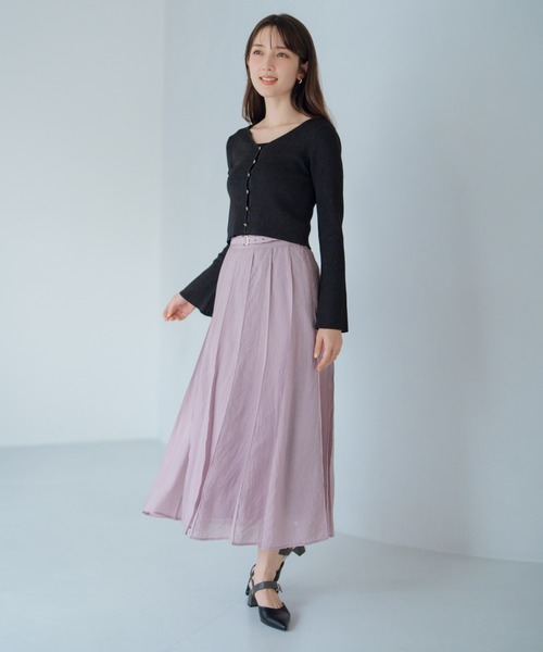 MISCH MASCH(ミッシュマッシュ)の「2025春夏新作 ピンタックフレアスカート(スカート・レディース・グリーン/ピンク/アイボリー・S/M)」の15枚目の写真