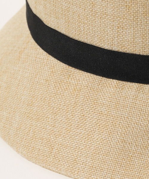 FOUND GOOD（ファウンドグッド）の「ヒモツキシートハット（ハット・レディース・ブラック/アイボリー/ブラウン系8・FREE）」の5枚目の写真