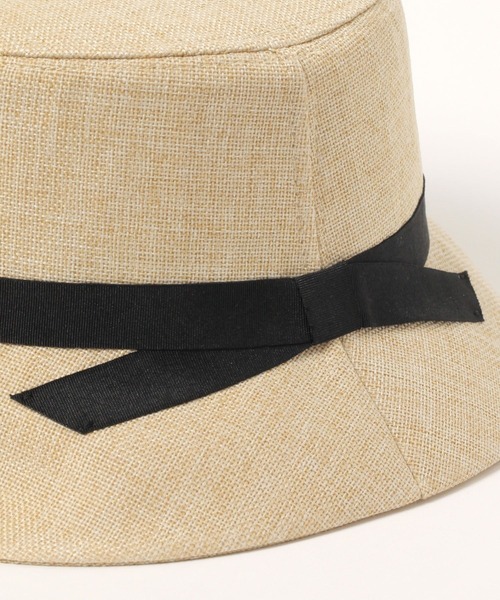 FOUND GOOD（ファウンドグッド）の「ヒモツキシートハット（ハット・レディース・ブラック/アイボリー/ブラウン系8・FREE）」の6枚目の写真