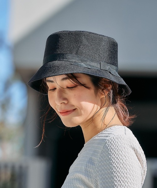 FOUND GOOD（ファウンドグッド）の「ヒモツキシートハット（ハット・レディース・ブラック/アイボリー/ブラウン系8・FREE）」の13枚目の写真