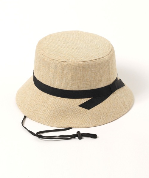 FOUND GOOD（ファウンドグッド）の「ヒモツキシートハット（ハット・レディース・ブラック/アイボリー/ブラウン系8・FREE）」の15枚目の写真