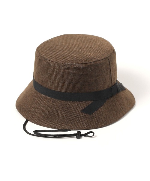 FOUND GOOD（ファウンドグッド）の「ヒモツキシートハット（ハット・レディース・ブラック/アイボリー/ブラウン系8・FREE）」の16枚目の写真