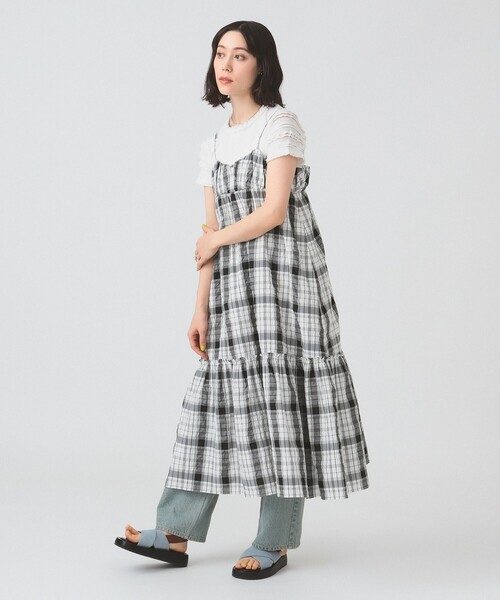 ボーダー レース スリーブ Tシャツ（Tシャツ/カットソー）｜Ray