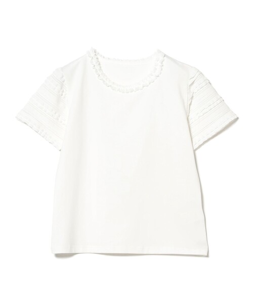 tシャツ ボーダー レース スリーブ Tシャツ レディース ボーダー レース スリーブ Tシャツ（Tシャツ/カットソー）｜Ray
