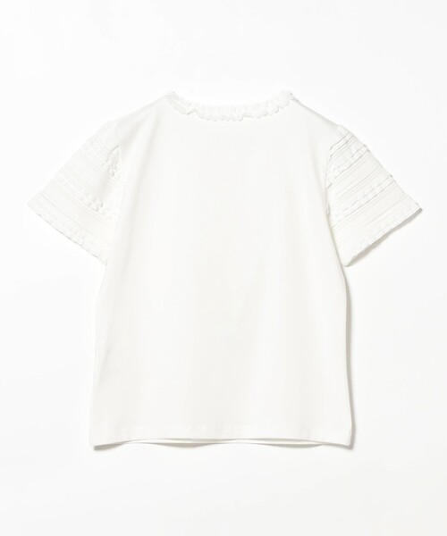 Ray BEAMS（レイビームス）の「ボーダー レース スリーブ Tシャツ（Tシャツ/カットソー・レディース・オフホワイト/ブラック・ONE SIZE）」の21枚目の写真