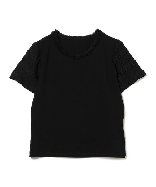 ボーダー レース スリーブ Tシャツ（Tシャツ/カットソー）｜Ray