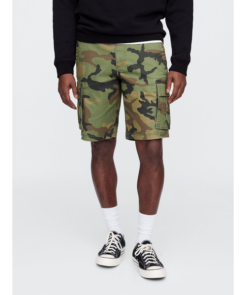 GAP（ギャップ）の「11インチ エッセンシャル カーゴショートパンツ（その他パンツ・メンズ・ブラック/グリーン/ベージュ/カーキ・34W/30W/32W/36W/28W）」の3枚目の写真