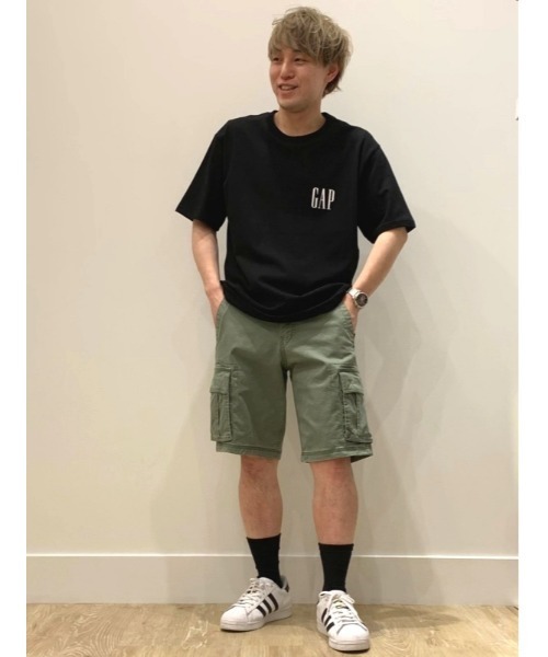 ang：projectカーゴショートパンツ カーキ カーゴショートパンツ カーキ色 - メルカリ