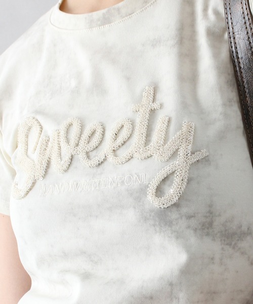 SpRay(スプレイ)の「Sweetyスパンコールトップス(Tシャツ/カットソー・レディース・ブラック/ブラウン/アイボリー・FREE)」の7枚目の写真