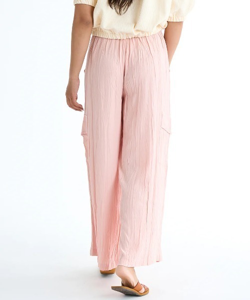 BILLABONG(ビラボン)の「BILLABONG レディース 【TROPICAL HIGHS】 BEACH BABE CARGO ELST PNT ロングパンツ 【2025年春夏モデル】/ビラボンウエストゴムドローコード付きロングパンツ(その他パンツ・レディース・ホワイト/ピンク・X-SMALL)」の11枚目の写真