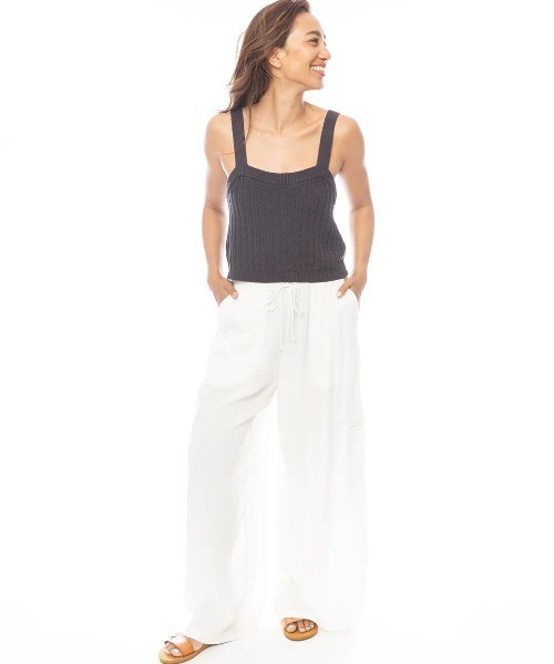 BILLABONG(ビラボン)の「BILLABONG レディース 【TROPICAL HIGHS】 BEACH BABE CARGO ELST PNT ロングパンツ 【2025年春夏モデル】/ビラボンウエストゴムドローコード付きロングパンツ(その他パンツ・レディース・ホワイト/ピンク・X-SMALL)」の10枚目の写真