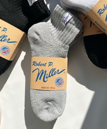 Edith A．Miller（エディスエーミラー）の「Robert P. Miller / 綿混クォーター丈ソックス　3P / 311C（ソックス/靴下）」