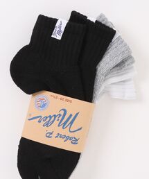 Edith A．Miller（エディスエーミラー）の「Robert P. Miller / 綿混クォーター丈ソックス　3P / 311C（ソックス/靴下）」