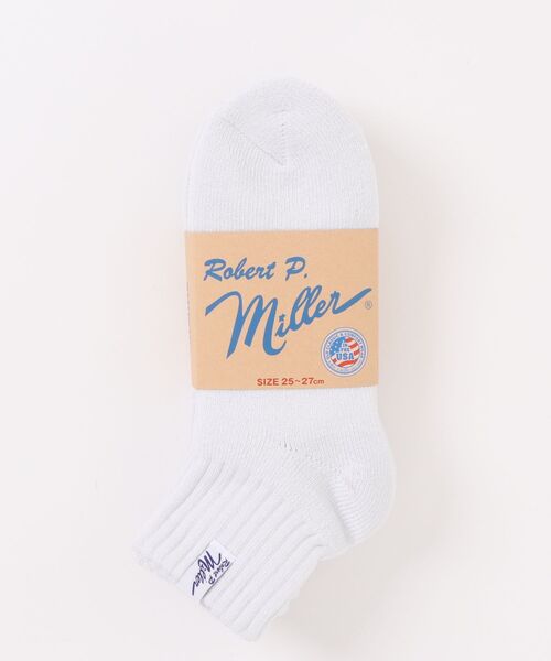 MILLER(ミラー)の「Robert P. Miller / 綿混クォーター丈ソックス 3P / 311C(ソックス/靴下・メンズ・ホワイト/グレー/ブラック/その他・25-27CM)」の8枚目の写真