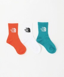 THE NORTH FACE | <THE NORTH FACE>ジャカード ロゴ 3P クルーソックス / キッズ 19cm-21cm(ソックス/靴下)