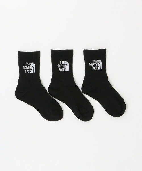 THE NORTH FACE(ザノースフェイス)の「<THE NORTH FACE>ジャカード ロゴ 3P クルーソックス / キッズ 19cm-21cm(ソックス/靴下・キッズ・ブラック/その他1/その他2・JL19-21cm)」の2枚目の写真