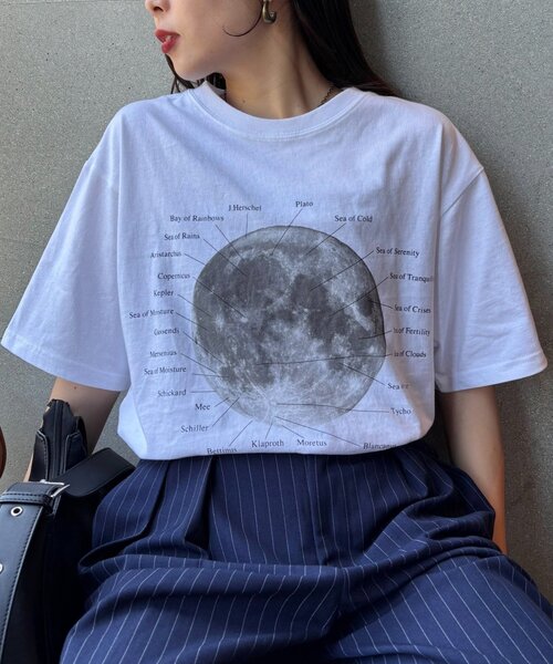 【WEB限定】【新色追加】ムーンクレーター＆アースロゴプリントTeeの14枚目の写真