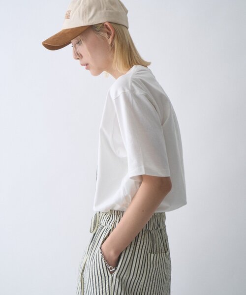 CIAOPANIC TYPY(チャオパニックティピー)の「【WEB限定】【UNISEX】ムーンクレーター&アースロゴプリントTee(Tシャツ/カットソー・レディース・ブラック/ホワイト/グリーン系その他/ネイビー/インディゴブルー/ホワイト系その他/ブラック系その他/グレー/グレー系その他・LARGE/MEDIUM)」の16枚目の写真