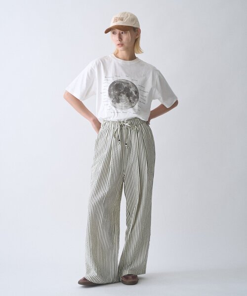 CIAOPANIC TYPY(チャオパニックティピー)の「【WEB限定】【UNISEX】ムーンクレーター&アースロゴプリントTee(Tシャツ/カットソー・レディース・ブラック/ホワイト/グリーン系その他/ネイビー/インディゴブルー/ホワイト系その他/ブラック系その他/グレー/グレー系その他・LARGE/MEDIUM)」の18枚目の写真