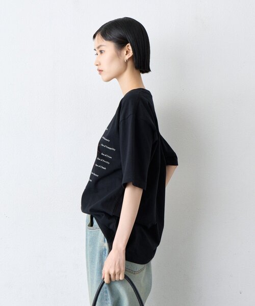 CIAOPANIC TYPY(チャオパニックティピー)の「【WEB限定】【UNISEX】ムーンクレーター&アースロゴプリントTee(Tシャツ/カットソー・レディース・ブラック/ホワイト/グリーン系その他/ネイビー/インディゴブルー/ホワイト系その他/ブラック系その他/グレー/グレー系その他・LARGE/MEDIUM)」の22枚目の写真