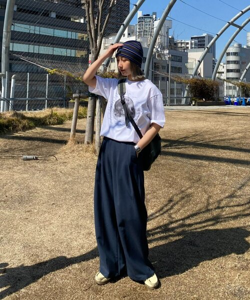 CIAOPANIC TYPY(チャオパニックティピー)の「【WEB限定】【UNISEX】ムーンクレーター&アースロゴプリントTee(Tシャツ/カットソー・レディース・ブラック/ホワイト/グリーン系その他/ネイビー/インディゴブルー/ホワイト系その他/ブラック系その他/グレー/グレー系その他・LARGE/MEDIUM)」の17枚目の写真