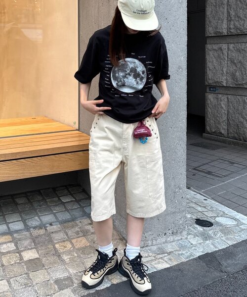 CIAOPANIC TYPY(チャオパニックティピー)の「【WEB限定】【UNISEX】ムーンクレーター&アースロゴプリントTee(Tシャツ/カットソー・レディース・ブラック/ホワイト/グリーン系その他/ネイビー/インディゴブルー/ホワイト系その他/ブラック系その他/グレー/グレー系その他・LARGE/MEDIUM)」の20枚目の写真