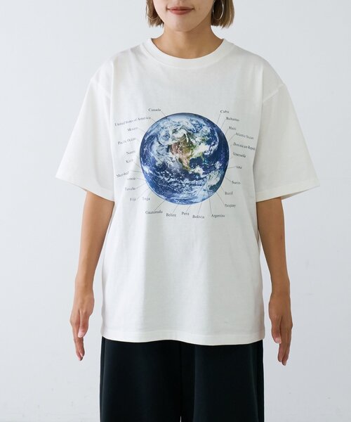 セール】【WEB限定】【UNISEX】ムーンクレーター＆アースロゴプリント