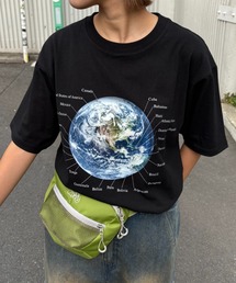 CIAOPANIC TYPY | 【WEB限定】【新色追加】ムーンクレーター＆アースロゴプリントTee(Tシャツ/カットソー)