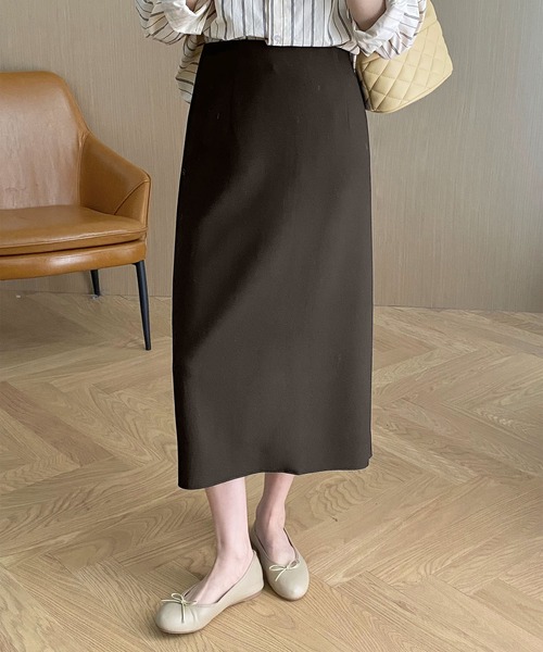 DECADE CLASSIC(ディケイド クラシック)の「ストレートフレアスカート(スカート・レディース・ライトベージュ/ブラック/ベージュ・SMALL/MEDIUM)」の9枚目の写真