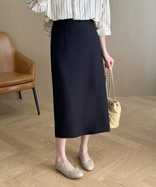 DECADE CLASSIC(ディケイド クラシック)の「ストレートフレアスカート(スカート・レディース・ライトベージュ/ブラック/ベージュ・SMALL/MEDIUM)」の12枚目の写真