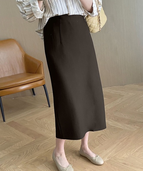DECADE CLASSIC(ディケイド クラシック)の「ストレートフレアスカート(スカート・レディース・ライトベージュ/ブラック/ベージュ・SMALL/MEDIUM)」の17枚目の写真