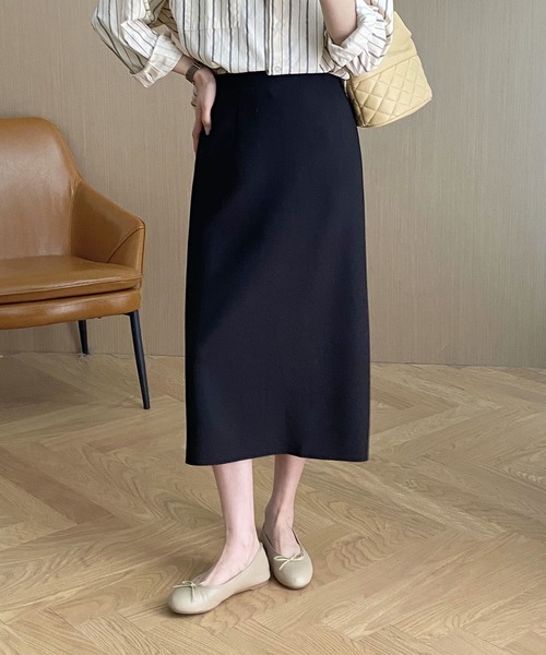 DECADE CLASSIC(ディケイド クラシック)の「ストレートフレアスカート(スカート・レディース・ライトベージュ/ブラック/ベージュ・SMALL/MEDIUM)」の18枚目の写真