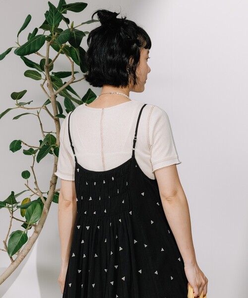 FREAK'S STORE（フリークスストア）の「インド 幾何学刺繍 キャミワンピース（ワンピース・レディース・ブラウン/ブラック/オフホワイト・ﾌﾘ-）」の21枚目の写真