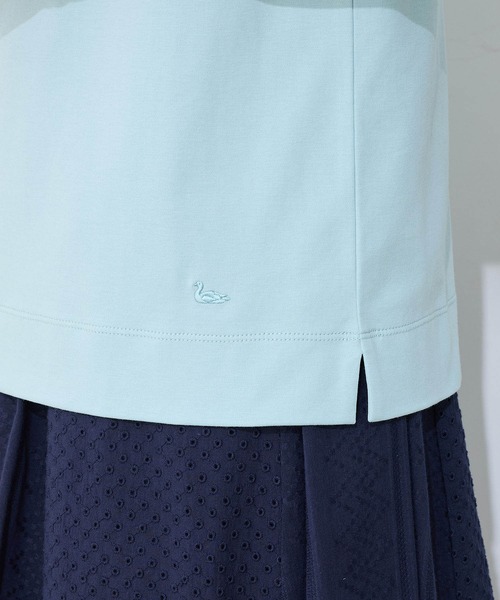 DECOY SINCE 1981(デコイシンスイチキュウハチイチ)の「【接触冷感・UVカット】オーガニックコットンスムースTシャツ(Tシャツ/カットソー・レディース・グレー/サックスブルー/ネイビー・LL/M/L/3L/4L)」の17枚目の写真