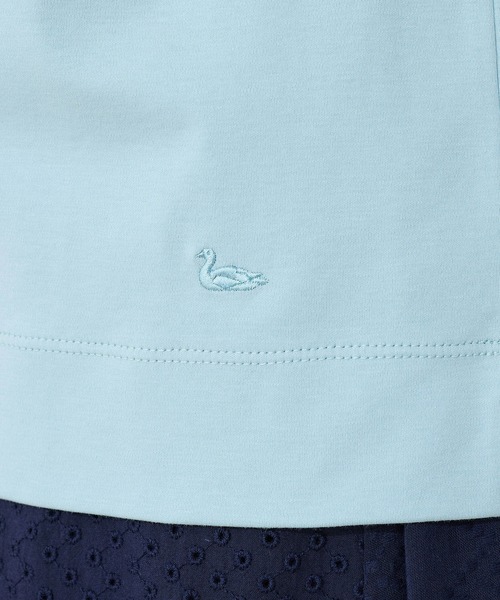 DECOY SINCE 1981(デコイシンスイチキュウハチイチ)の「【接触冷感・UVカット】オーガニックコットンスムースTシャツ(Tシャツ/カットソー・レディース・グレー/サックスブルー/ネイビー・LL/M/L/3L/4L)」の18枚目の写真