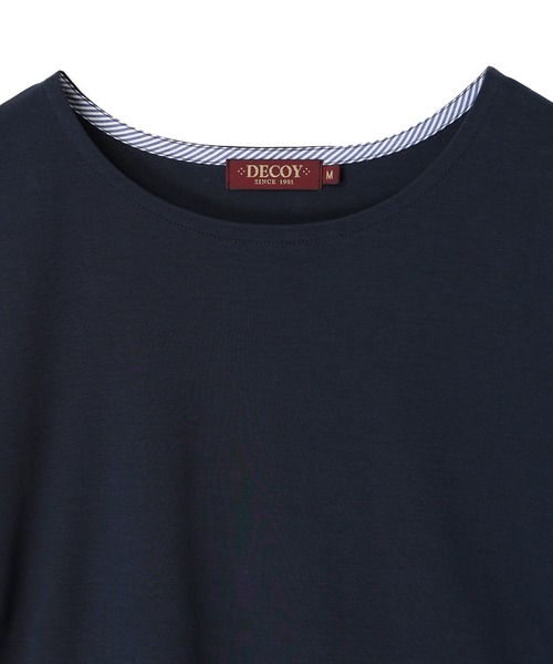 DECOY SINCE 1981(デコイシンスイチキュウハチイチ)の「【接触冷感・UVカット】オーガニックコットンスムースTシャツ(Tシャツ/カットソー・レディース・グレー/サックスブルー/ネイビー・LL/M/L/3L/4L)」の21枚目の写真