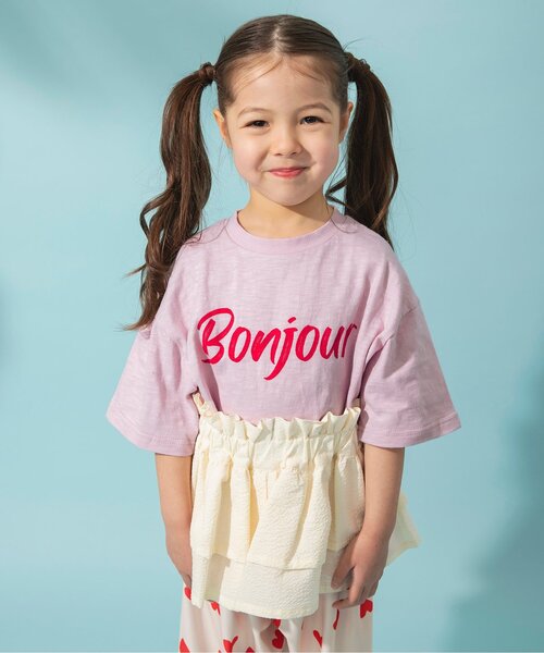 BREEZE（ブリーズ）の「【ジュニア対応】マルチWAY半袖Tシャツ（Tシャツ/カットソー・キッズ・オフホワイト/イエロー・90/100/110/120/80/130/140）」の2枚目の写真
