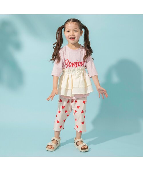 BREEZE（ブリーズ）の「【ジュニア対応】マルチWAY半袖Tシャツ（Tシャツ/カットソー・キッズ・オフホワイト/イエロー・90/100/110/120/80/130/140）」の3枚目の写真