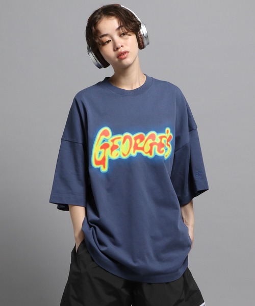 GEORGE'S（ジョージズ）の「サーモライトTシャツ（Tシャツ/カットソー・メンズ・ブラック/オフホワイト/杢グレー/ネイビー・MEDIUM/LARGE）」の4枚目の写真