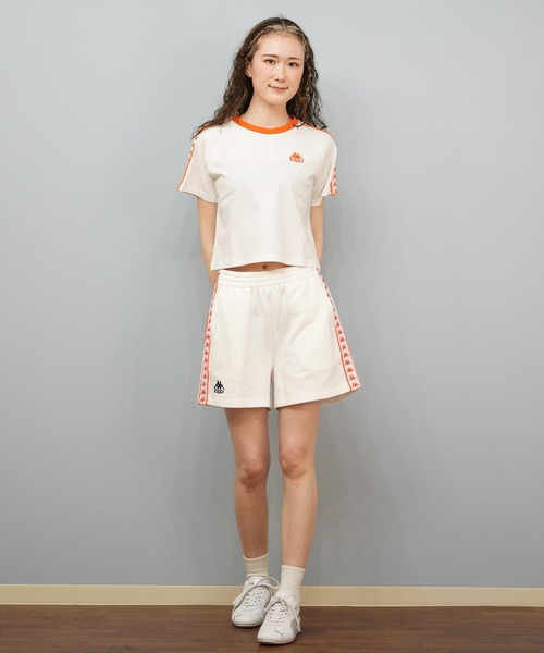 Kappa(カッパ)の「Kappa/カッパ リンガーTシャツ 215938(Tシャツ/カットソー・レディース・オレンジ/ホワイト/ブラック・L/M)」の14枚目の写真