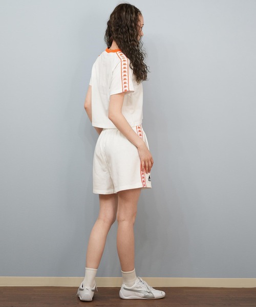 Kappa(カッパ)の「Kappa/カッパ リンガーTシャツ 215938(Tシャツ/カットソー・レディース・オレンジ/ホワイト/ブラック・L/M)」の17枚目の写真