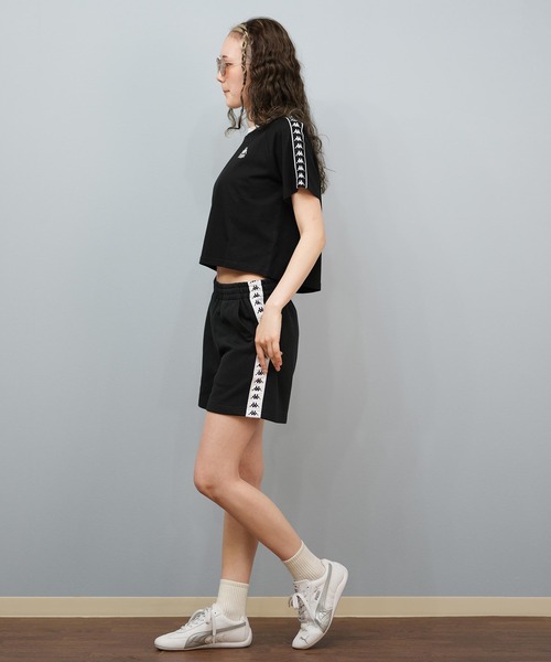 Kappa(カッパ)の「Kappa/カッパ リンガーTシャツ 215938(Tシャツ/カットソー・レディース・オレンジ/ホワイト/ブラック・L/M)」の7枚目の写真