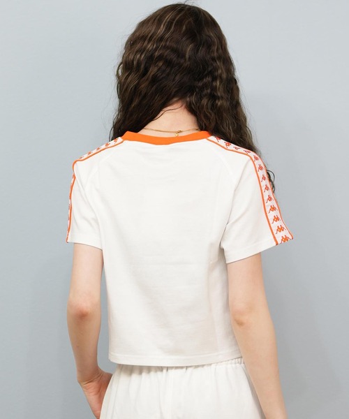 Kappa(カッパ)の「Kappa/カッパ リンガーTシャツ 215938(Tシャツ/カットソー・レディース・オレンジ/ホワイト/ブラック・L/M)」の12枚目の写真