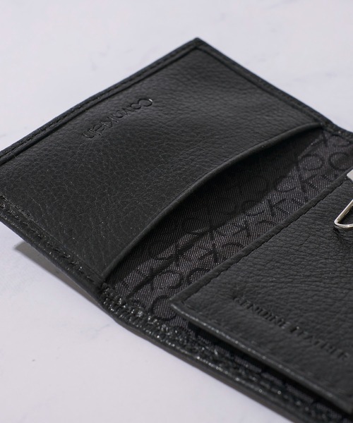 Calvin Klein（カルバン・クライン）の「【Calvin Klein/カルバンクライン】Key Case / ワンポイント レザーキーケース（キーケース/キーアクセサリー・メンズ・ブラック系1/ブラック系2・FREE）」の4枚目の写真